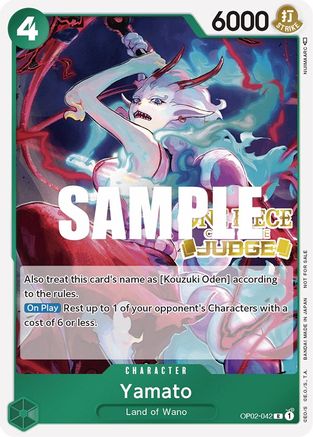 (OP02-042) Yamato (Judge) - One Piece Promotion Cards Foil