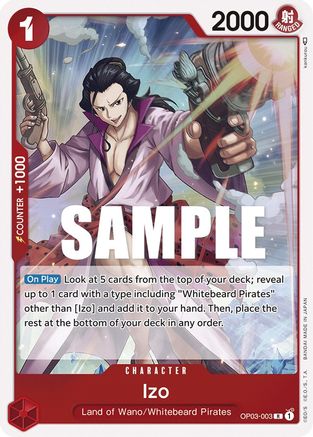 (OP03-003) Izo - Pillars of Strength Foil