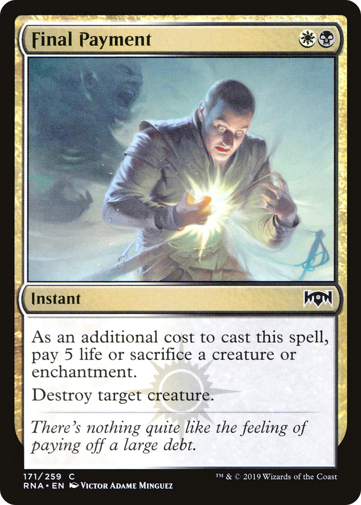 Final Payment (RNA-171) - Ravnica Allegiance