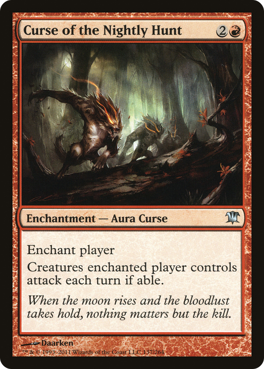 Curse of the Nightly Hunt (ISD-137) - Innistrad Foil