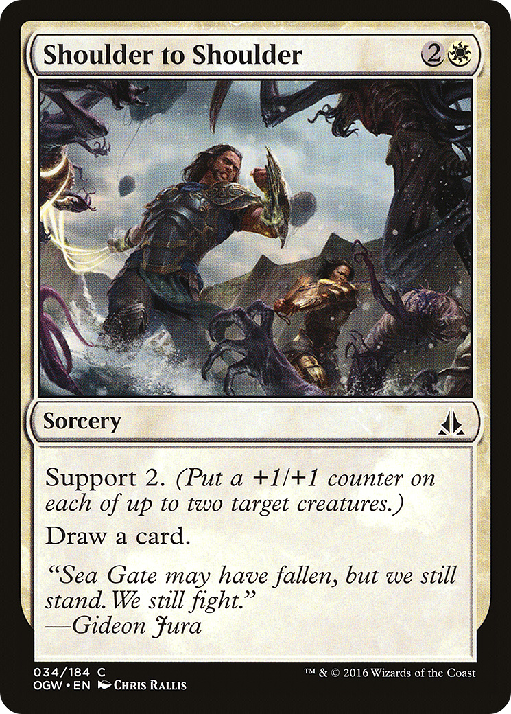 Shoulder to Shoulder (OGW-034) - Oath of the Gatewatch Foil