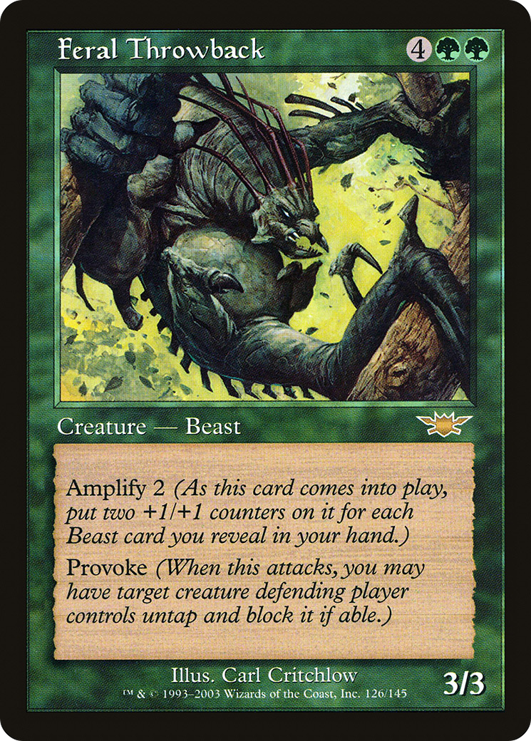 Feral Throwback (LGN-126) - Legions Foil