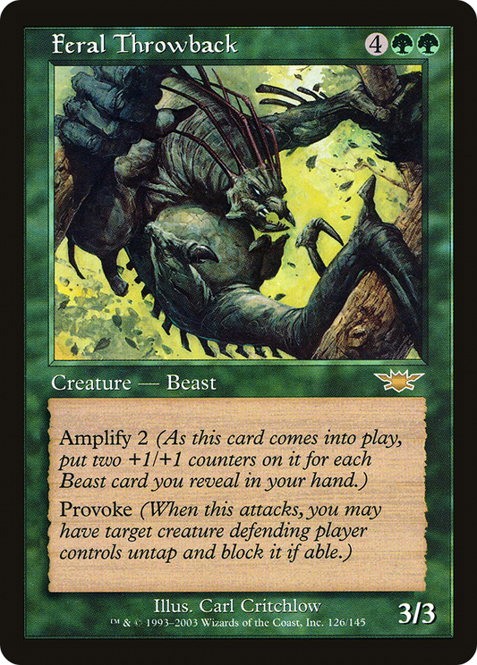 Feral Throwback (LGN-126) - Legions Foil