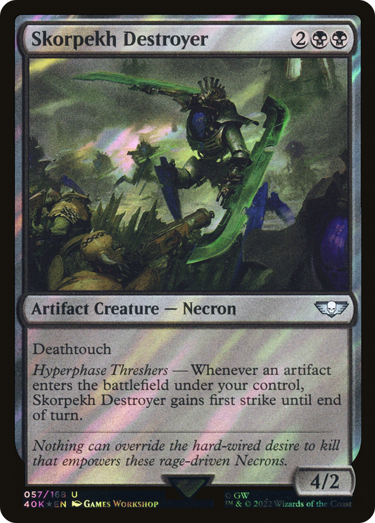 Skorpekh Destroyer (Surge Foil) (40K-57★) - Warhammer 40,000 Commander Foil