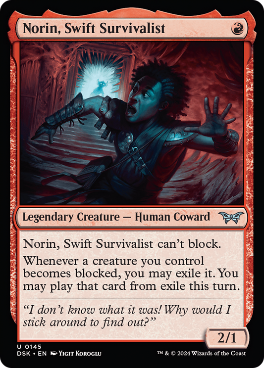 Norin, Swift Survivalist (DSK-145) - Duskmourn: House of Horror Foil