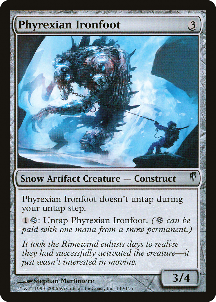 Phyrexian Ironfoot (CSP-139) - Coldsnap Foil