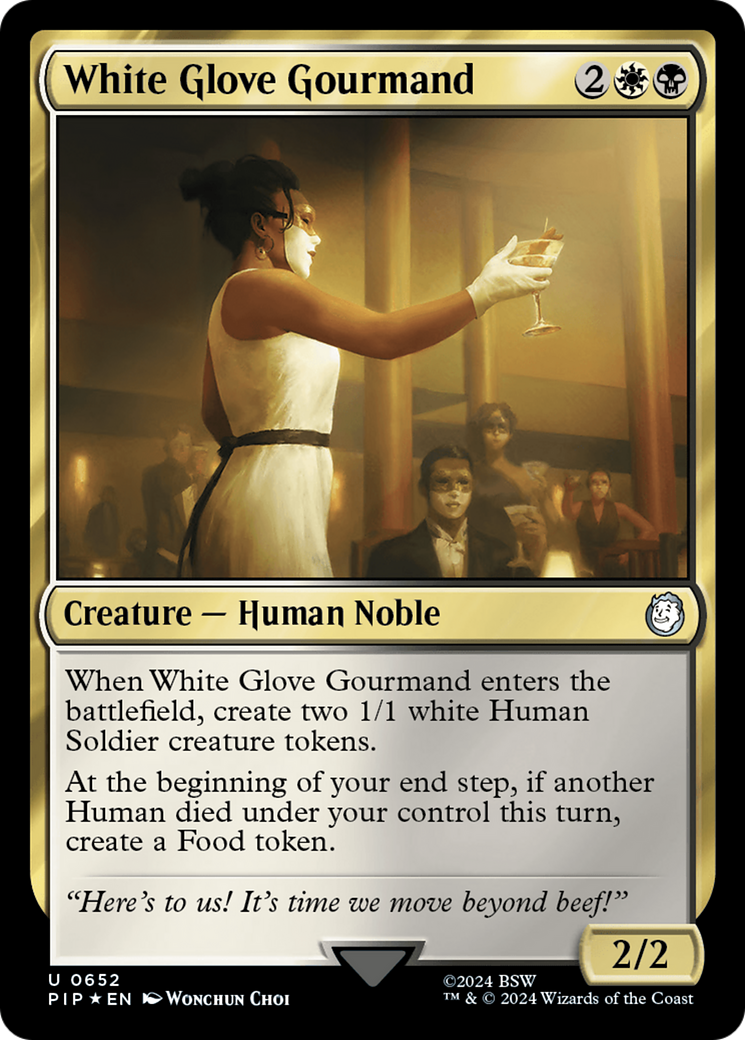 White Glove Gourmand (PIP-652) - Fallout Foil