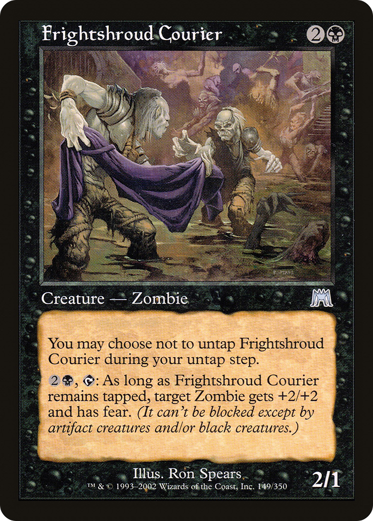 Frightshroud Courier (ONS-149) - Onslaught Foil