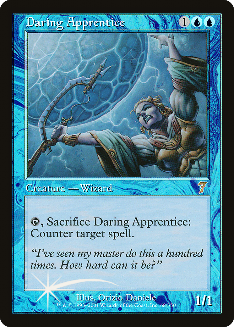Daring Apprentice (7ED-68★) - Seventh Edition Foil