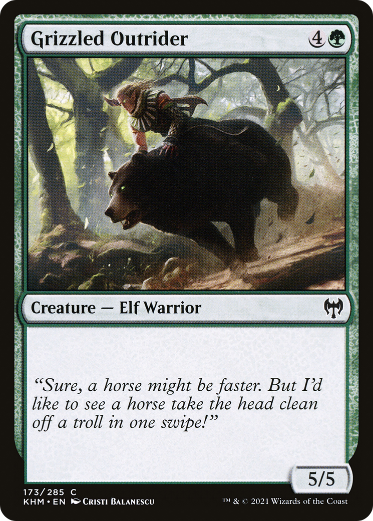 Grizzled Outrider  (KHM-173) - Kaldheim