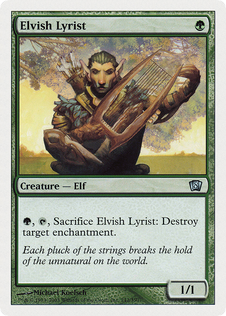 Elvish Lyrist (8ED-242) - Eighth Edition