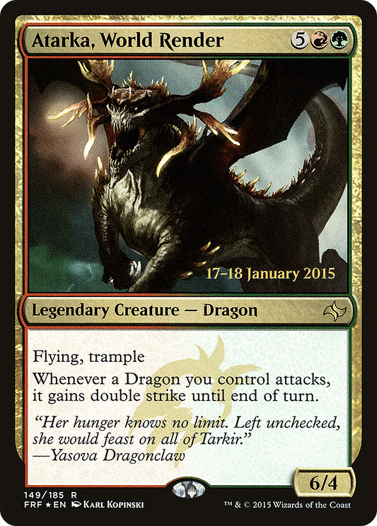 Atarka, World Render (PFRF-149S) - Fate Reforged Promos Foil