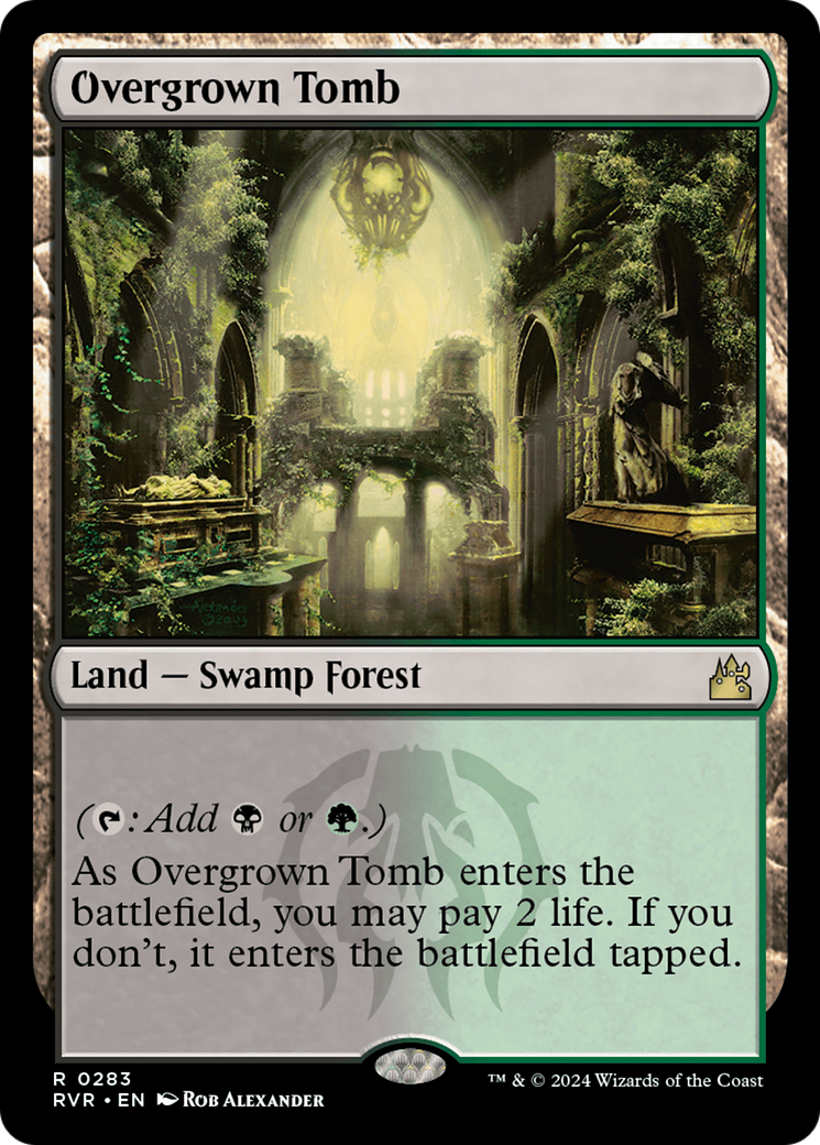 Overgrown Tomb (RVR-283) - Ravnica Remastered Foil