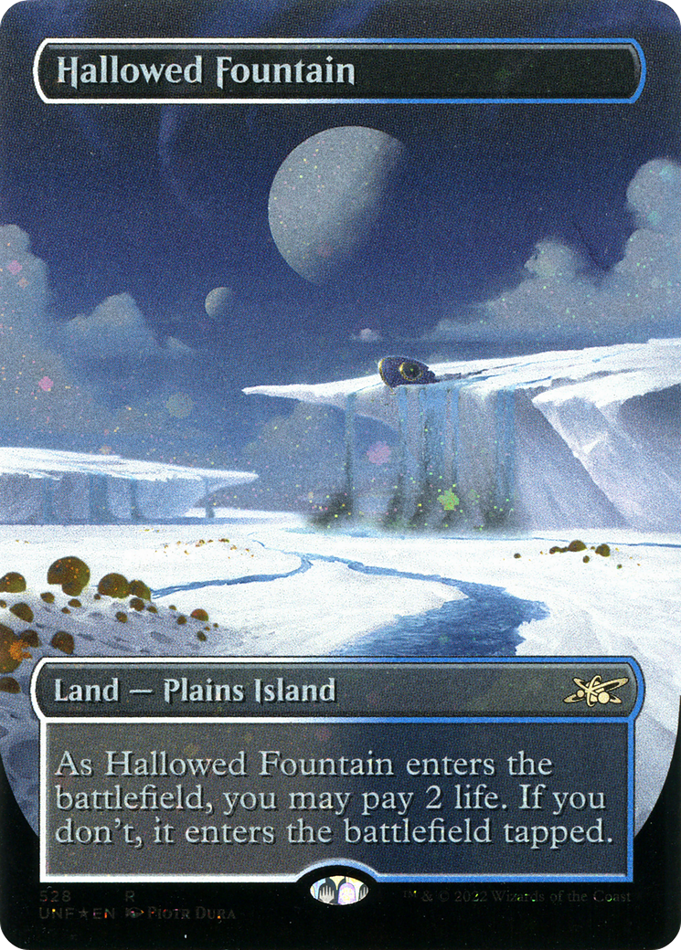 Hallowed Fountain  (Borderless)(UNF-528) - Unfinity Foil