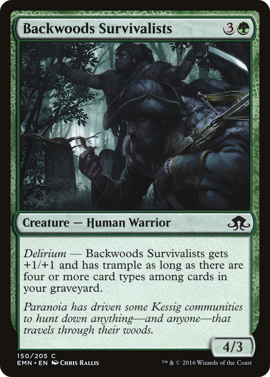 Backwoods Survivalists (EMN-150) - Eldritch Moon Foil