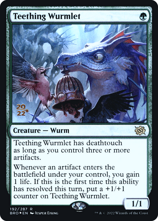 Teething Wurmlet (PRE-192S) - The Brothers' War Promos (Prerelease) Foil