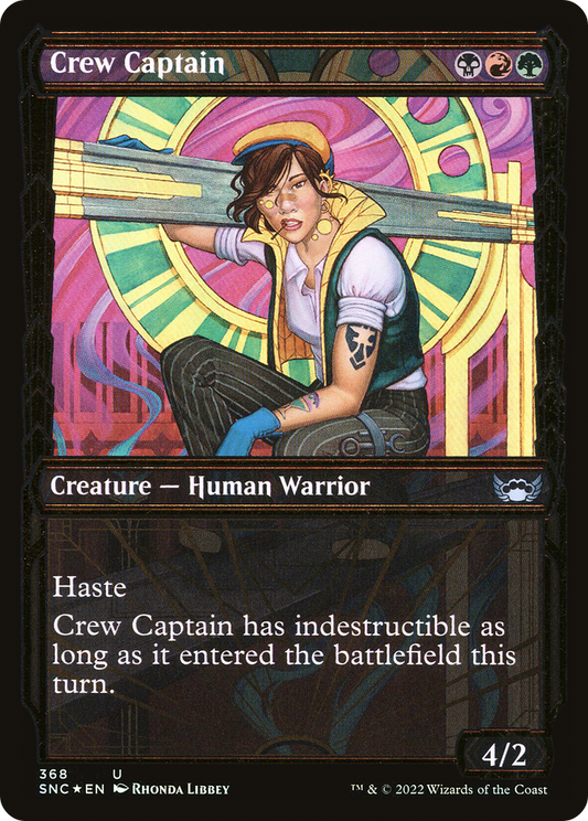 Crew Captain  (Gilded Foil)(SNC-368) - Streets of New Capenna: (Showcase) Foil