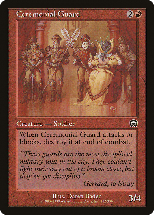 Ceremonial Guard (MMQ-182) - Mercadian Masques