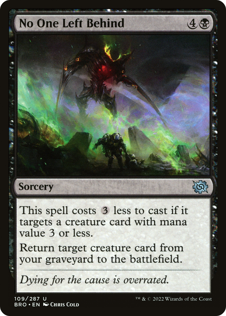 No One Left Behind (BRO-109) - The Brothers' War Foil