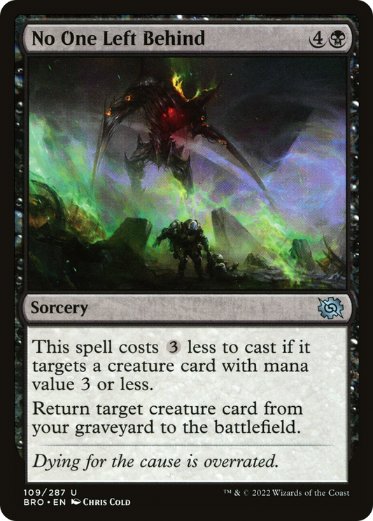 No One Left Behind (BRO-109) - The Brothers' War Foil