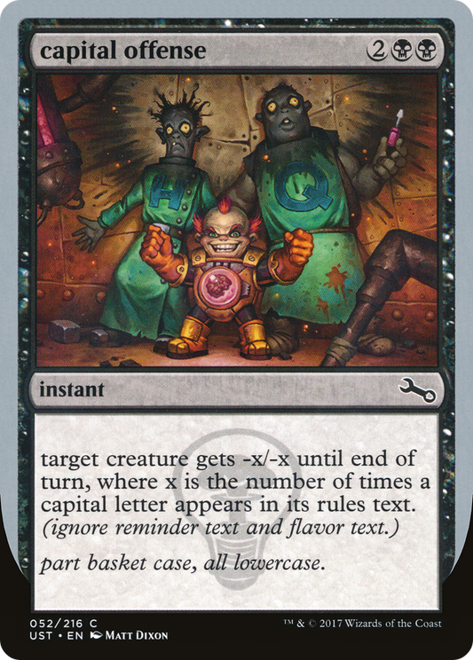 capital offense (UST-052) - Unstable Foil