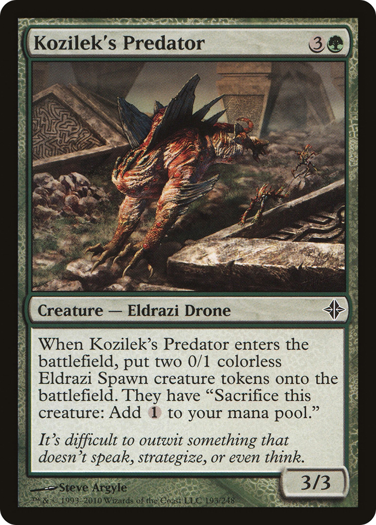 Kozilek's Predator  (ROE-193) - Rise of the Eldrazi