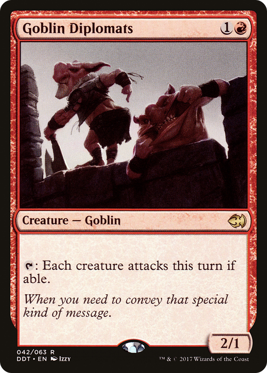 Goblin Diplomats (DDT-042) - Duel Decks: Merfolk vs. Goblins