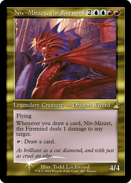 Niv-Mizzet, the Firemind (Retro Frame) (LARP-467) - Ravnica Remastered Foil (Release)