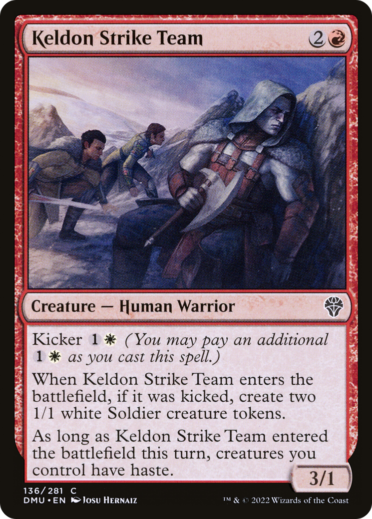 Keldon Strike Team (DMU-136) - Dominaria United