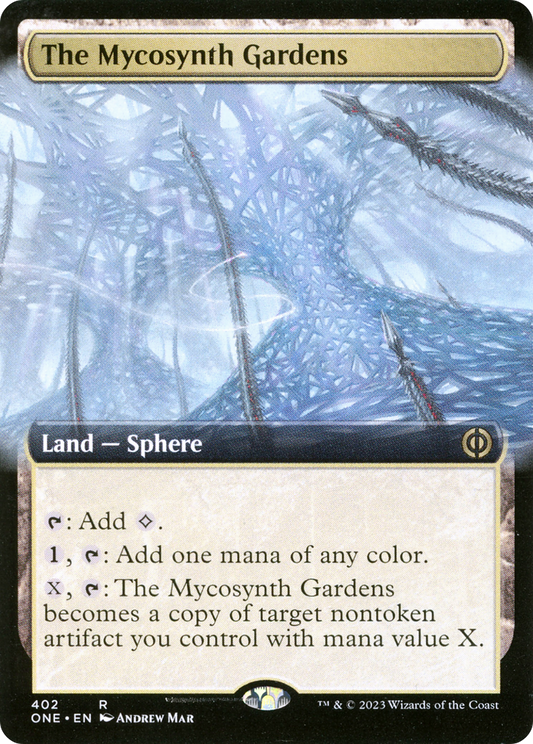 The Mycosynth Gardens (ONE-402) - Phyrexia: All Will Be One: (Extended Art) Foil