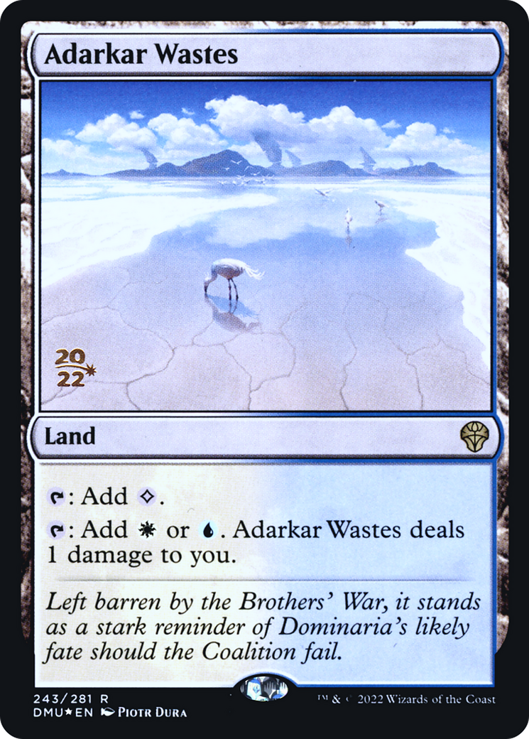 Adarkar Wastes (PDMU-243S) - Dominaria United Promos Foil