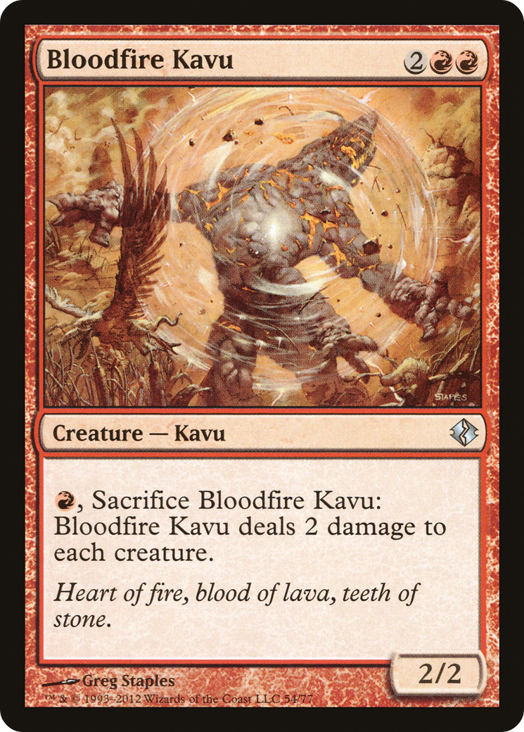 Bloodfire Kavu (DDI-054) - Duel Decks: Venser vs. Koth