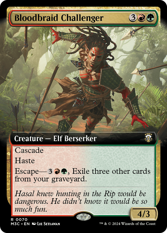 Bloodbraid Challenger (M3C-070) - Modern Horizons 3 Commander: (Extended Art)