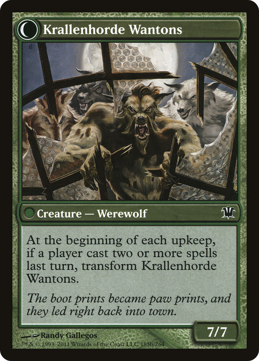 Grizzled Outcasts // Krallenhorde Wantons (ISD-185) - Innistrad: (Double Faced Transform)