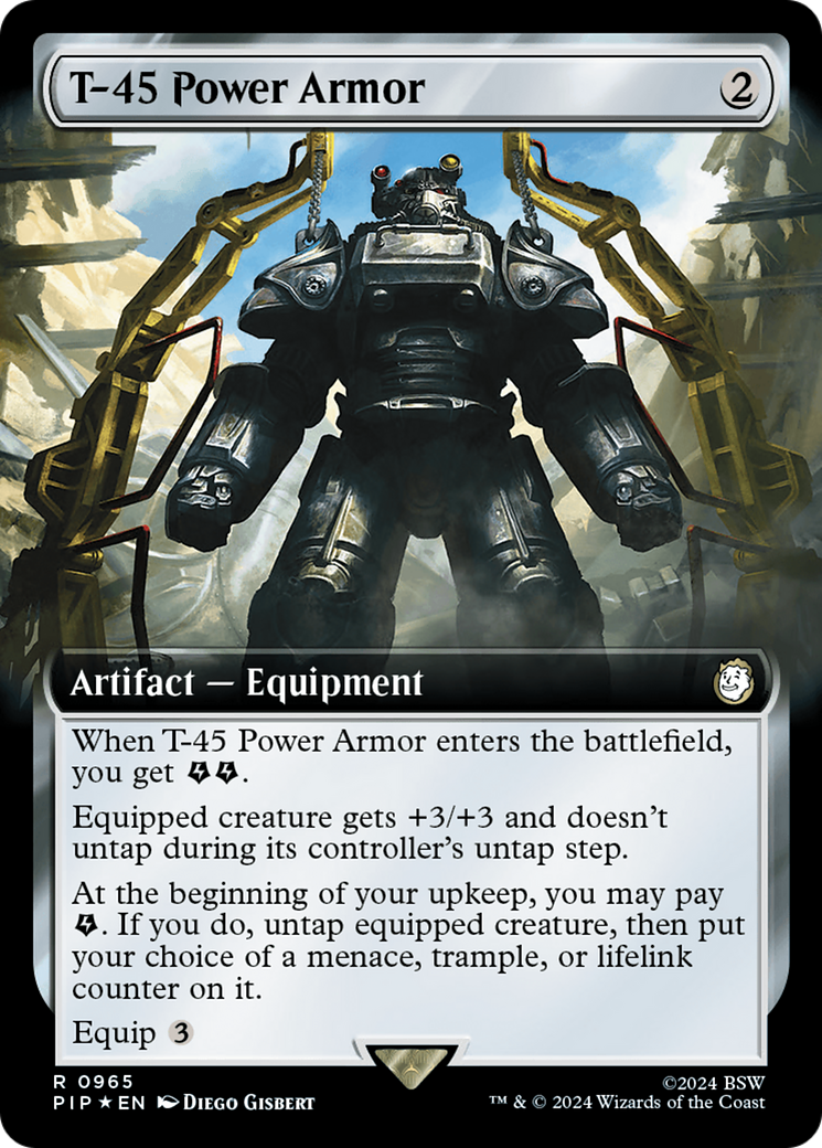 T-45 Power Armor (PIP-965) - Fallout: (Extended Art) Foil