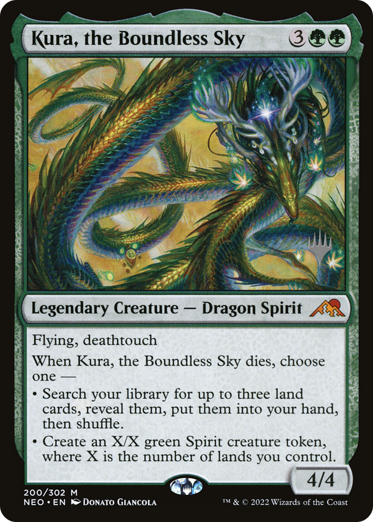 Kura, the Boundless Sky (PPNEO-200) - Kamigawa: Neon Dynasty Promos (Promo Pack)