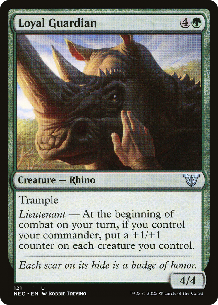 Loyal Guardian (NEC-121) - Neon Dynasty Commander