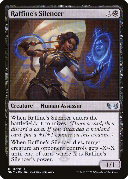 Raffine's Silencer (SNC-090) - Streets of New Capenna Foil