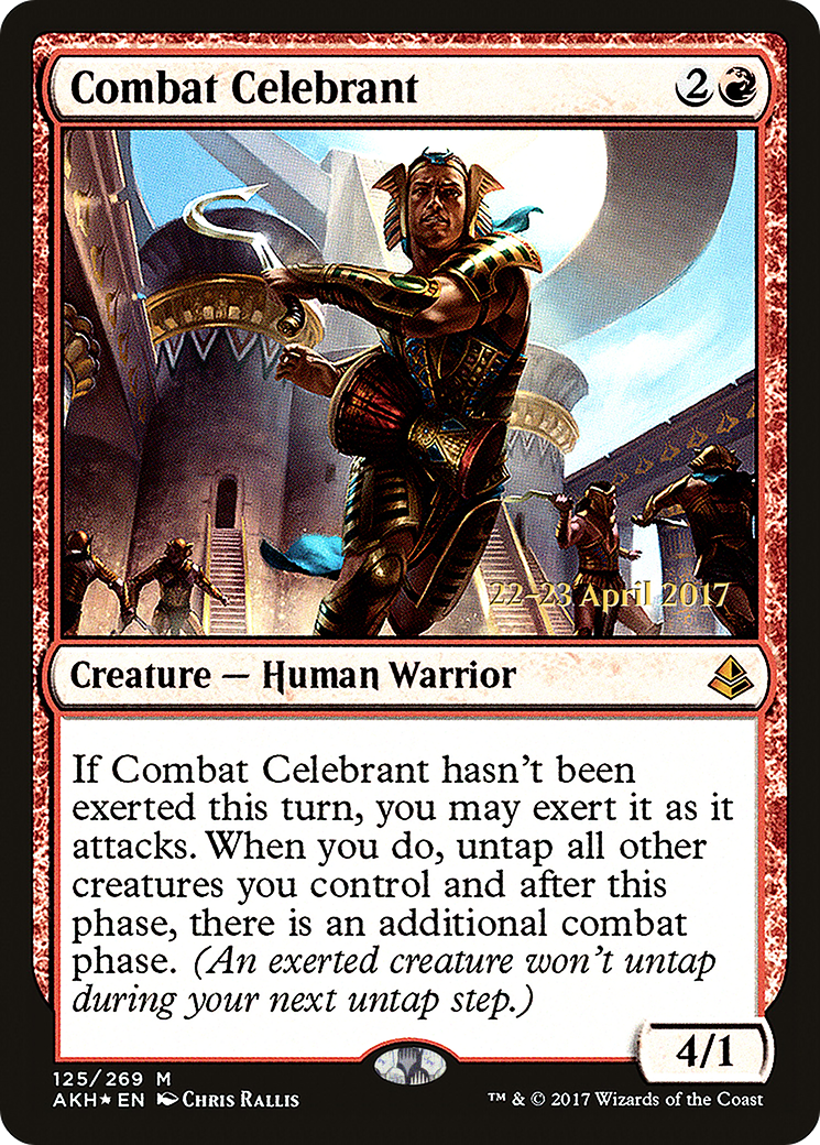 Combat Celebrant (PRE-125S) - Amonkhet Promos (Prerelease) Foil