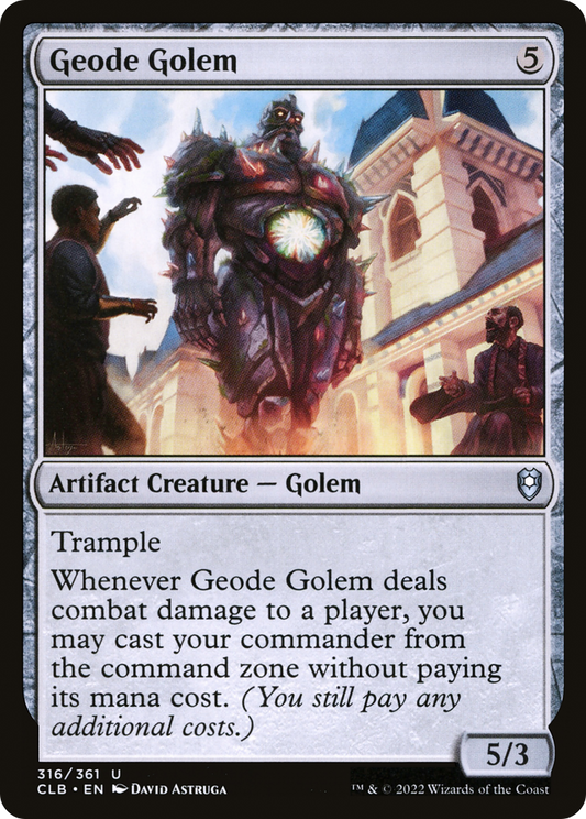 Geode Golem (CLB-316) - Commander Legends: Battle for Baldur's Gate Foil