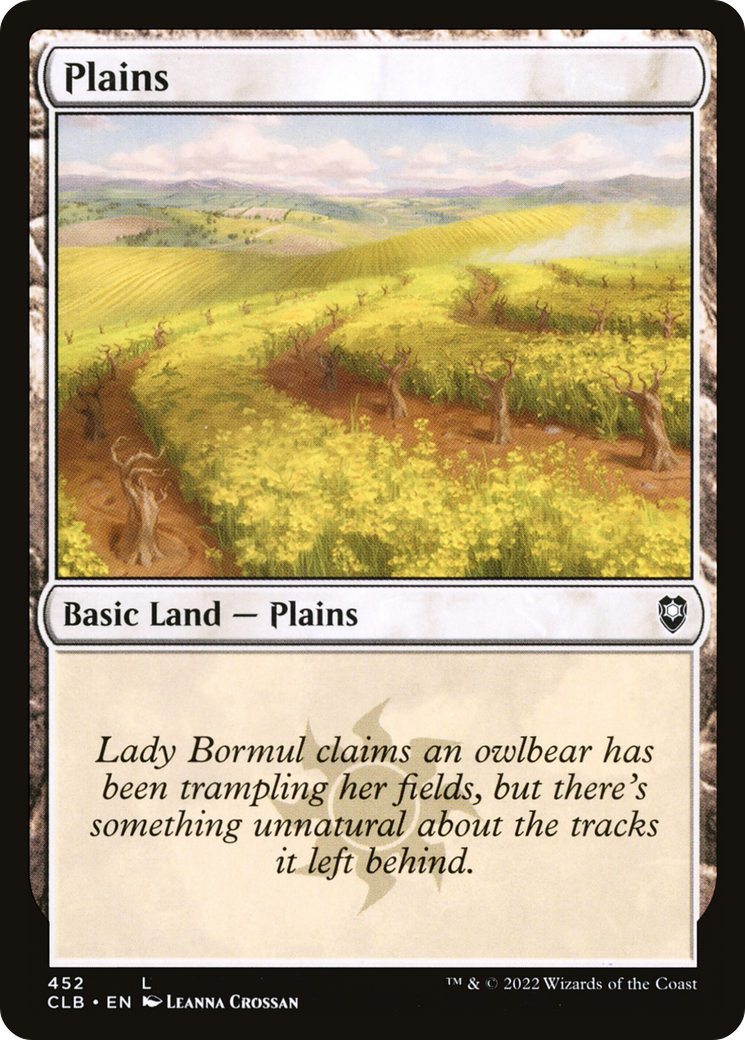 Plains (CLB-452) - Commander Legends: Battle for Baldur's Gate Foil