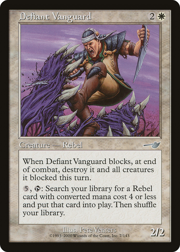 Defiant Vanguard (NEM-007) - Nemesis Foil