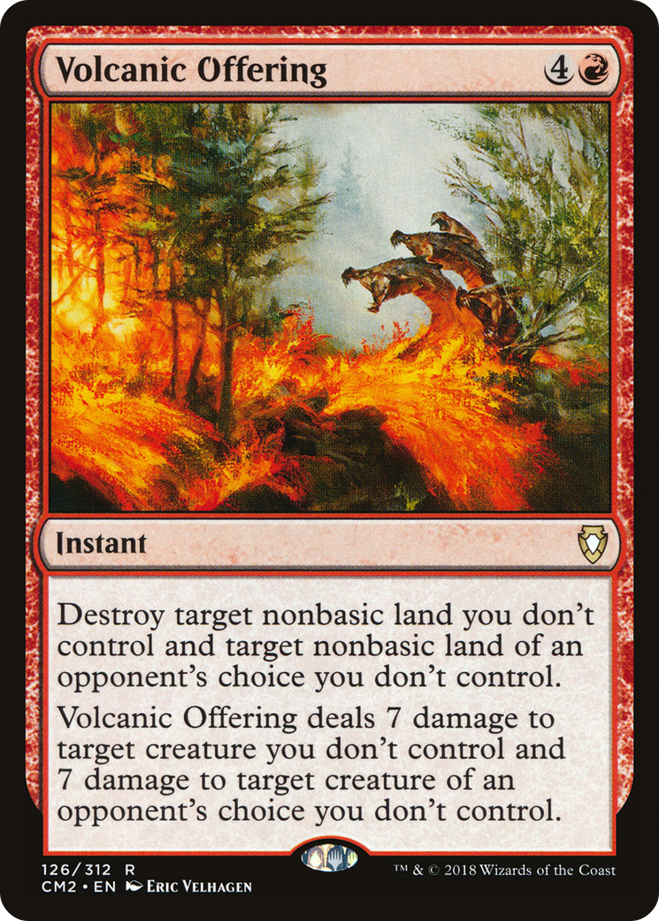 Volcanic Offering (CM2-126) - Commander Anthology Volume II