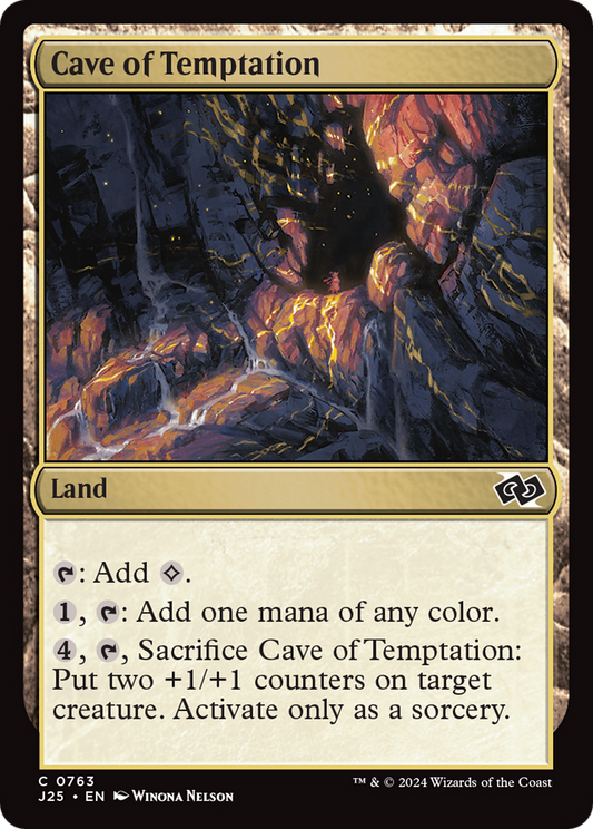 Cave of Temptation (J25-763) - Foundations Jumpstart Foil