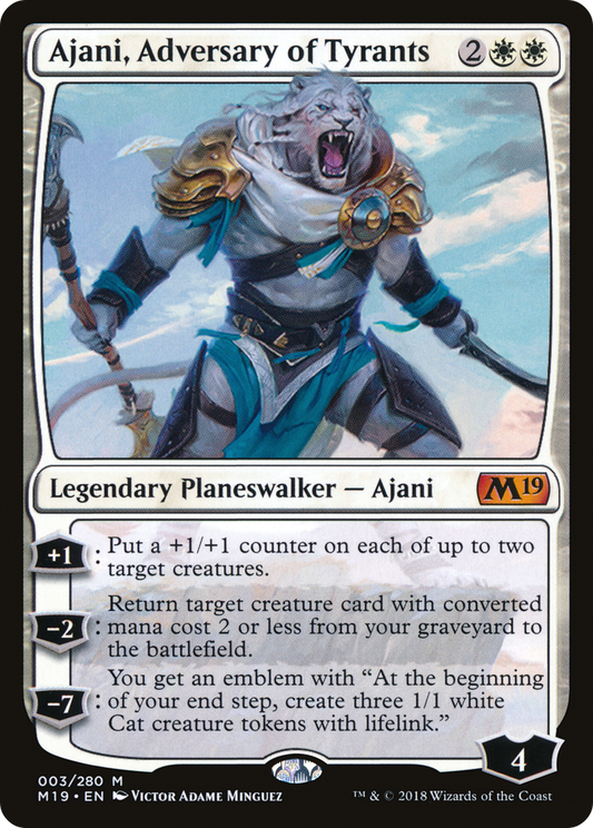 Ajani, Adversary of Tyrants (M19-003) - Core Set 2019 Foil