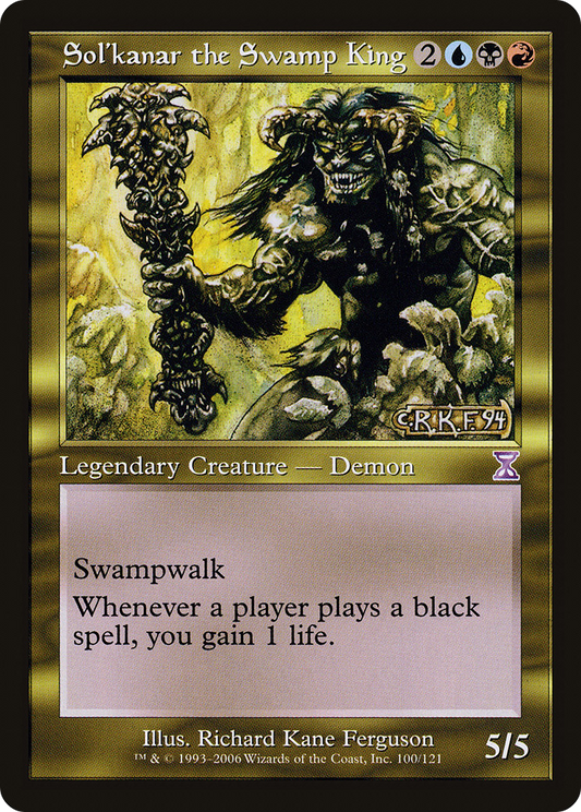 Sol'kanar the Swamp King (TSB-100) - Time Spiral Timeshifted