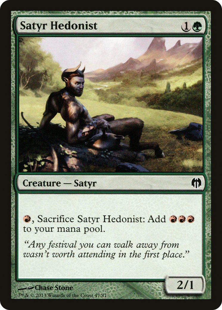 Satyr Hedonist (DDL-047) - Duel Decks: Heroes vs. Monsters