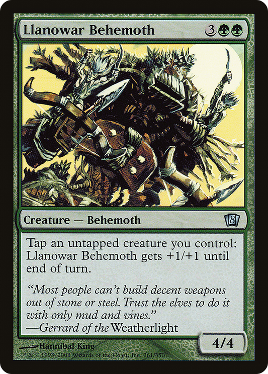 Llanowar Behemoth (8ED-261★) - Eighth Edition Foil