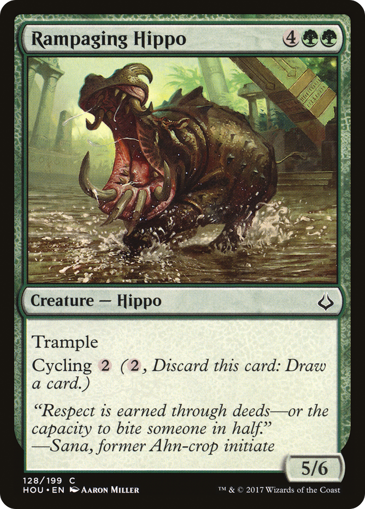 Rampaging Hippo (HOU-128) - Hour of Devastation Foil