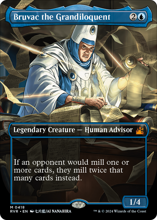Bruvac the Grandiloquent (Anime Borderless) (RVR-418) - Ravnica Remastered (Borderless)